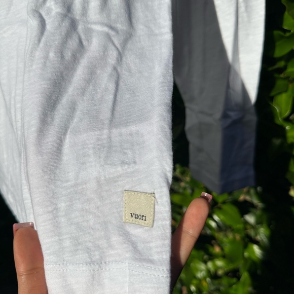 Vuori Strato L/S Rise Tee White Men's M Long Sleeve - Picture 2 of 4